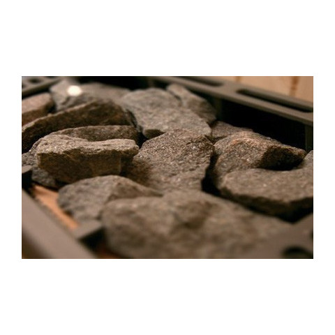 pietre peridotitiche per stufa della sauna e della biosauna.